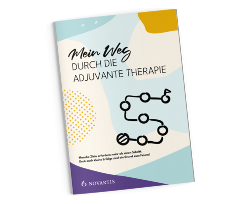 Titelbild der Broschüre „Mein Weg durch die adjuvante Therapie".