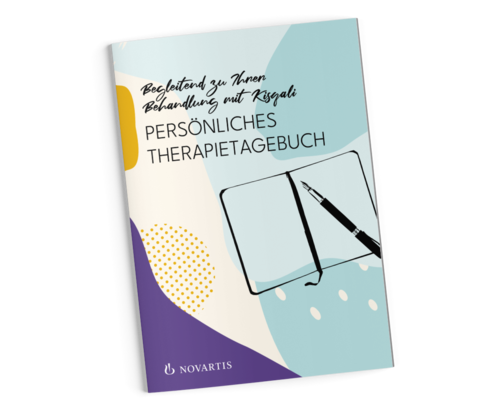 Titelseite des Therapietagebuchs für Kisqali.
