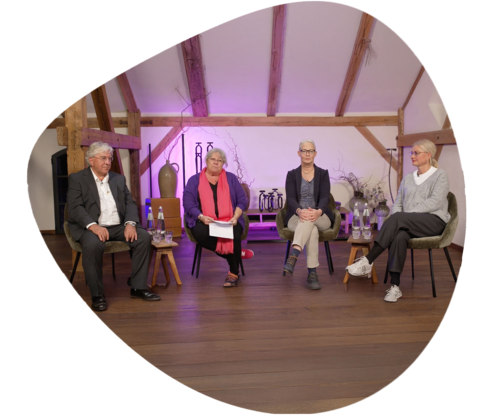 Michael Untch, Renate Haidinger, Eva Schuhmacher-Wulf und Martina Schild