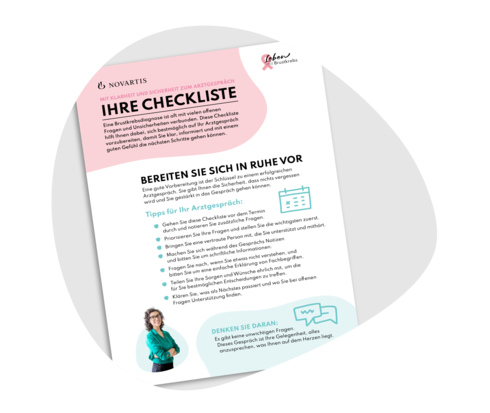 Titelbild der Checkliste für den Arztbesuch.