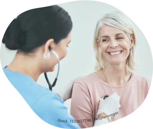 Untersuchung bei Ärztin 