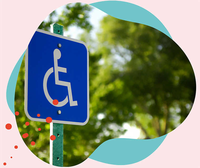 Leben mit Brustkrebs: Bild eines Verkehrsschildes für Behindertenparkplätze