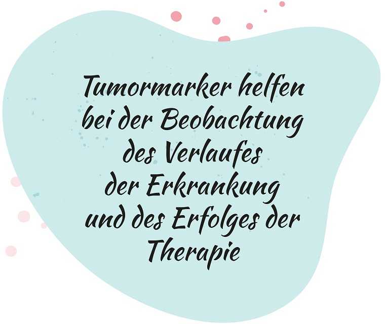 Leben mit Brustkrebs: Spruch - Tumormarker helfen bei der Beobachtung des Verlaufes der Erkrankung und des Erfolges der Therapie
