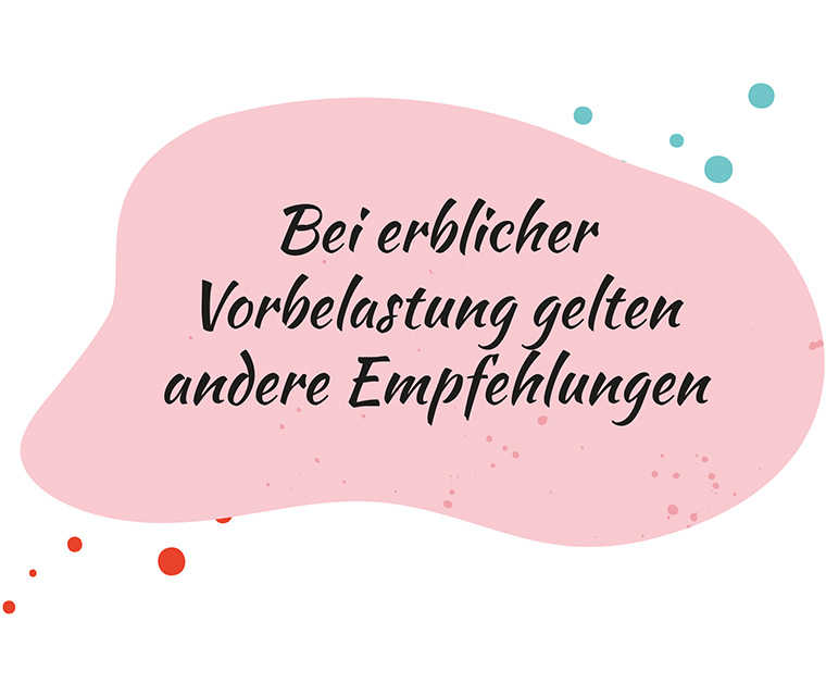 Leben mit Brustkrebs: Spruch – Bei erblicher Vorbelastung gelten andere Empfehlungen