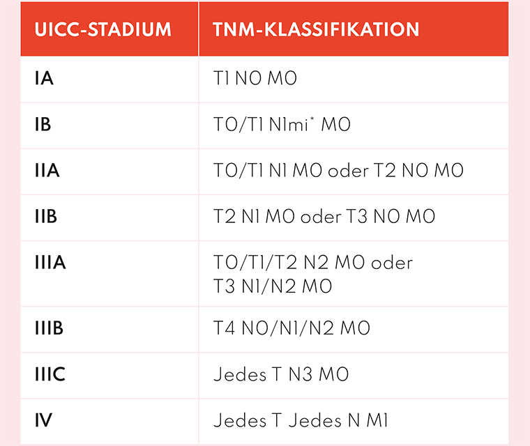 Tnm Klassifikation Stadien Leben Mit Brustkrebs