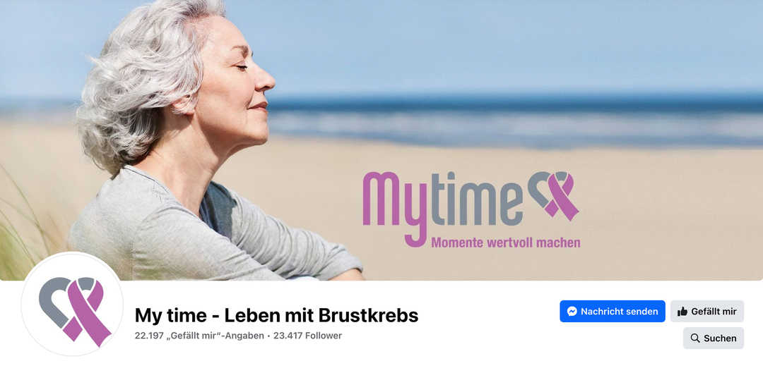 Leben mit Brustkrebs: Teaserfoto zur Facebook-Seite von My time Leben mit Brustkrebs: Teaserfoto zur Facebook-Seite von My time