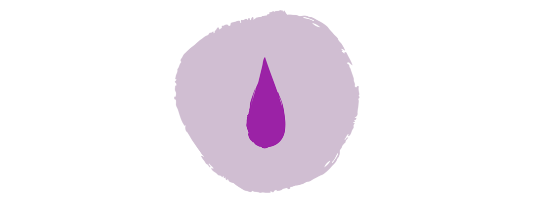 Icon mit einem Bluttropfen.