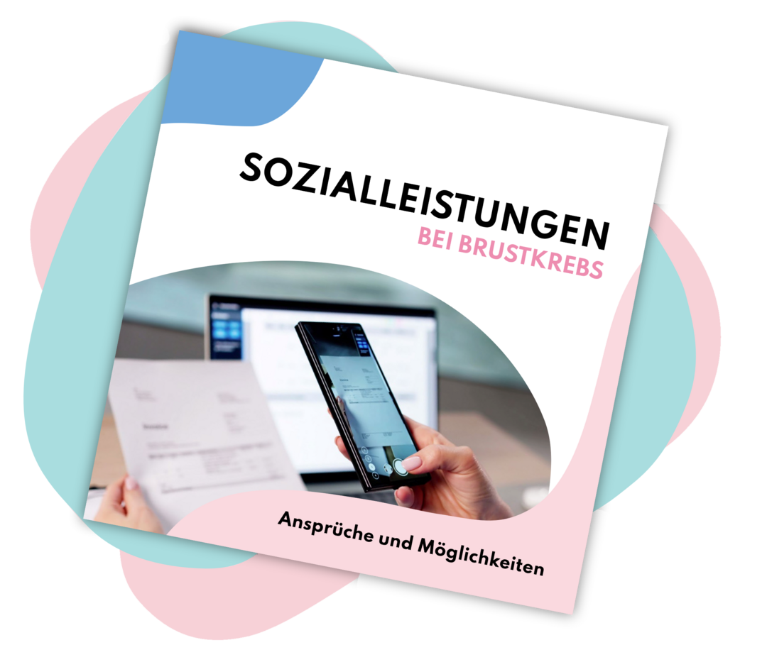 Titelblatt der Leben-mit-Brustkrebs-Broschüre „Sozialleistungen“